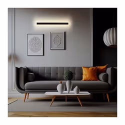V-TAC VT-1178 Lampada LED 23W 125lm/w lineare da parete rettangolare dal design moderno 141cm corpo antracite luce bianco cal ...