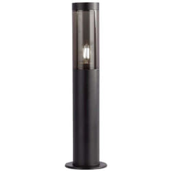 Piantana LED da Giardino 45cm di angolo con Portalampada E27 Vetro FumE Colore Nero IP44 V-TAC