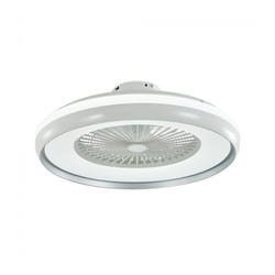 V-tac - VT-5022 Ventilatore led da soffitto 45W AC-Motor corpo bianco e anello interno grigio con lampada led 35W 3IN1 color change e telecomando