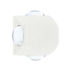 V-TAC Applique LED da Muro 4W con 4 Fasci Luminosi Corpo Bianco 3000K IP54, colore Bianco