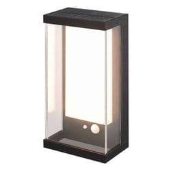 V-tac - Lampada led da Muro Rettangolare con Pannello Solare e Sensore pir 1W Colore Nero 3000K IP54