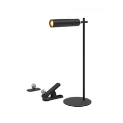 V-tac - lampada da tavolo magnetica ricaricabile nera 3w, 4000k