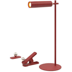 V-tac - lampada da tavolo magnetica ricaricabile rossa 3w, 4000k