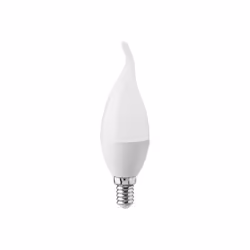 Lampadina a LED candela "soffio di vento" in plastica, 3.7W E14 luce bianco caldo 2700K Mod. 214164 Tipo di attacco: E14 Tipo ...