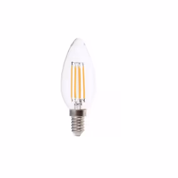 Lampada LED filamento 6W E14 300 alta luminosit 800LM luce bianco caldo 3000K. Forma candela (F35) in vetro trasparente V-TAC ...