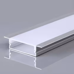 V-TAC Profilo Lineare Incasso Strip LED L:27mm Silver/Copertura Opaca 2000x10x41mm