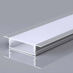 Profilo Lineare Incasso Strip led L:27mm Silver/Copertura Opaca 2000x10x41mm - V-tac