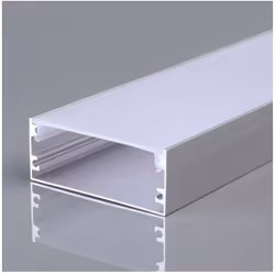 V-TAC Profili di Alluminio Profilo in Alluminio Colore Silver per Strip LED (Max l: 12,4mm) Copertura Satinata 2000x50x20mm.  ...