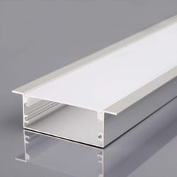 Profilo Lineare Incasso Strip led L:48mm Silver/Copertura Opaca 2000x20x65mm - V-tac
