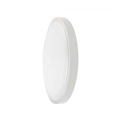 V-tac - plafoniera rotonda led 18W da parete cornice bianca 4000K IP44 - 76161