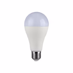 Lampada Chip LED Samsung SMD 17W E27 200 1710LM luce bianco naturale 4000K. Forma Bulbo A65 in materiale termoplastico (con c ...