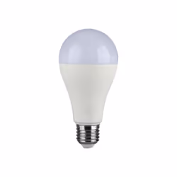 Lampada Chip LED Samsung SMD 17W E27 200 1710LM luce bianco freddo 6400K. Forma Bulbo A65 in materiale termoplastico (con cop ...