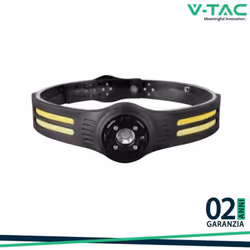 Torcia LED COB Frontale 3W con Cintura e Batteria Ricaricabile USB C IP44 SKU: 23340 : VT: VT-9901 Specifiche tecniche : Info ...
