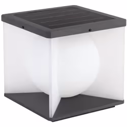 V-TAC Lampada LED da Giardino a Cubo con Pannello Solare e Telecomando - 3W, 3000K (SKU 23351) Illumina il tuo giardino con l ...