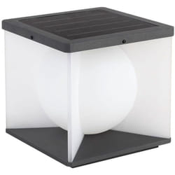 V-tac - Lampada led 3W da Giardino con pannello solare e telecomando forma Cubo 205205190mm luce 3000K IP65 - 23351