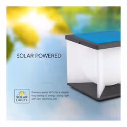 V-TAC Lampada LED da Giardino a Cubo con Pannello solare e Telecomando 8W 305*305*305mm 3000K IP65, colore Nero - Vista aggiuntiva 2