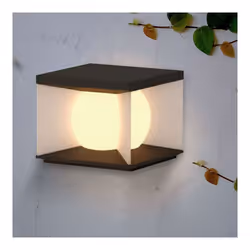 V-TAC Lampada LED da Giardino a Cubo con Pannello solare e Telecomando 8W 305*305*305mm 3000K IP65, colore Nero - Vista aggiuntiva 3