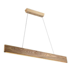 V-tac - Lampadario led con Plafoniera a Sospensione 10W Design Moderno in Legno H1200x900mm 3000K