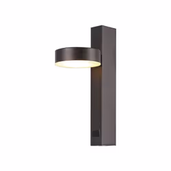 V-TAC Applique LED da Muro 8W Rotonda con Porta USB e Angolo Regolabile - Colore Nero 3000K (SKU 23405 - VT-10111) Aggiungi s ...