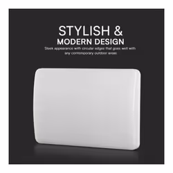 V-TAC Lampada LED Chip Samsung da Muro Rettangolare 12W Segna Civico 3in1 IP65, colore Bianco - Vista aggiuntiva 3