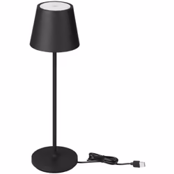 V-TAC VT-7997 SKU 23447 una lampada LED da tavolo da 1,5W con ricarica wireless e finitura nera. Questo prodotto offre una so ...
