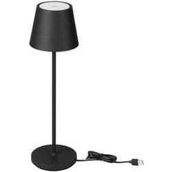 V-tac - Lampada led da Tavolo 1.5W a batteria in Alluminio con caricatore Wireless e Touch Dimmerabile colore nero 3000K IP54 - 23447