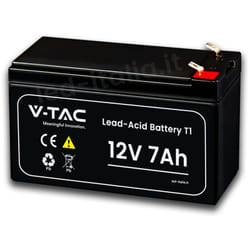 V-tac - Batteria al Piombo 7Ah 12V per ups, allarmi, videosorveglianza Lead-Acid T1 1516594mm - 23451