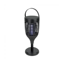 V-tac - VT-3215 zanzariera elettrica led con pannello solare, ricaricabile 3in1 usb-c 2W da giardino, campeggio, balcone