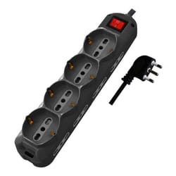 V-tac - Multipresa Cavo 1,5m 8 Prese 10/16A 2P+T Bipasso + 4 10/16A 2P+T Schuko + Interruttore Spina 16A 2P+T