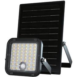 V-tac - Faro led a pannello solare 10W e telecomando, sensore movimento, Colore Nero cct 2in1 4000K+6000K - 23756