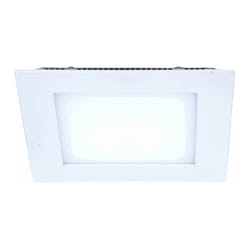 Plafoniera a led pannello da incasso quadrato luce da incasso bianco pannello lampada da soggiorno, alluminio, 8W 720Lm bianco freddo, LxPxH 12x12x2