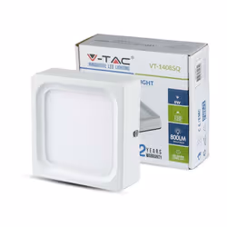 8W Pannello LED montato superficie Quadrato Bianco Freddo SKU: 4800 : VT: VT-1408SQ Caratteristiche del prodotto .Ultra sotti ...