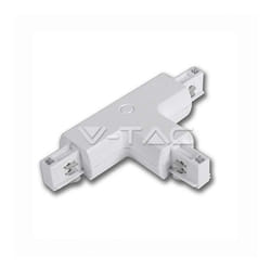 V-TAC Raccordo Trifase a T per Binario Colore Bianco, colore Bianco