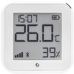 Shelly - H&T Gen 3 White -Igrometro termometro Wi-Fi e Bluetooth, misuratore wireless de temperatura e umidità, memorizzazione de dati, Controllo