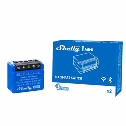Shelly 1 Mini Gen3 Interruttore intelligente 1P Blu - Vista aggiuntiva 6