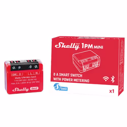 Shelly 1PM Mini Gen3 Interruttore intelligente 1P Rosso - Vista aggiuntiva 6