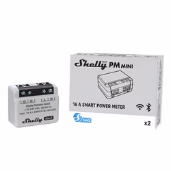 Shelly PM Mini Gen3 Interruttore intelligente 1P Grigio - Vista aggiuntiva 5