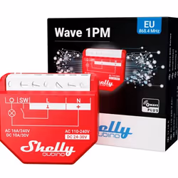 Shelly Qubino Wawe 1PM Interruttore intelligente Rosso - Vista aggiuntiva 5