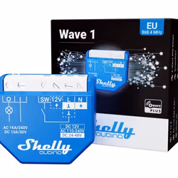 Shelly Qubino Wave 1 Interruttore intelligente Blu - Vista aggiuntiva 5