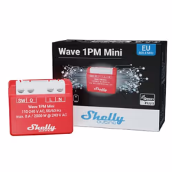 Shelly Qubino Wave 1PM Mini Interruttore intelligente Rosso - Vista aggiuntiva 6