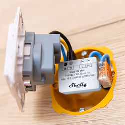 Shelly Qubino Wave PM Mini Interruttore intelligente Grigio - Vista aggiuntiva 4