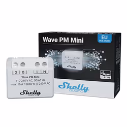 Shelly Qubino Wave PM Mini Interruttore intelligente Grigio - Vista aggiuntiva 5