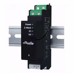 Shelly Wave Pro Shutter, Controllo della tapparella, Nero, Plastica, 40 m, 868,4 MHz, 25 mW