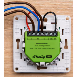 Shelly Dimmer Gen3 Da Incasso Nero, Lime - Vista aggiuntiva 4