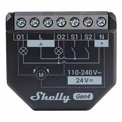 Shelly 2PM Gen4 Attuatore per tendina/persiana 2 canali - Vista aggiuntiva 4