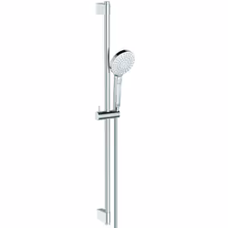Asta doccia evo round,con doccetta diametro 110 mm 3 funzioni (effetto pioggia, massaggio, drop jet) selezionabili tramite te ...
