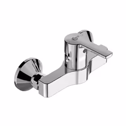 Miscelatore esterno doccia completo di rosette coprimuro. Il rubinetto è realizzato in ottone cromato lucido - B2873AAMiscela ...