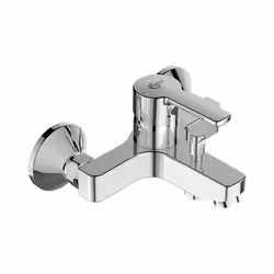 Rubinetto per vasca Ideal Standard dotato di deviatore. Il miscelatore è realizzato in ottone con finitura cromata lucida - B ...