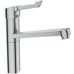 Ceraflex, Miscelatore cucina monocomando da appoggio su lavello con leva lunga, BC137AA, Cromato - Ideal Standard