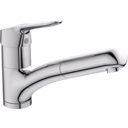 Ceraflex - Miscelatore monocomando da appoggio su lavello.Bocca di erogazione orientabile ed estraibile perfettamente integra ...